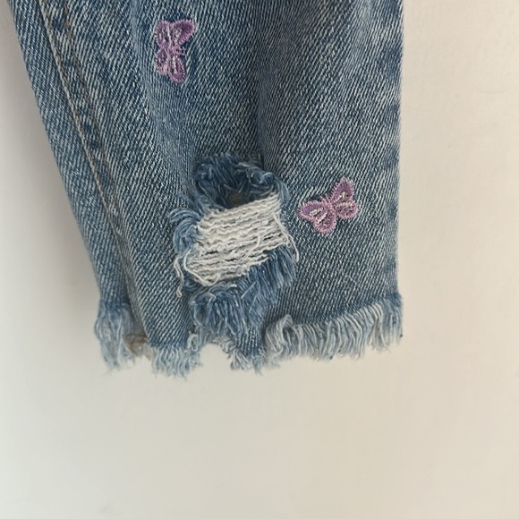 Tinseltown ripped denim & embroidered butterflies boot cut jeans ( 3 ) - Picture 6 of 6